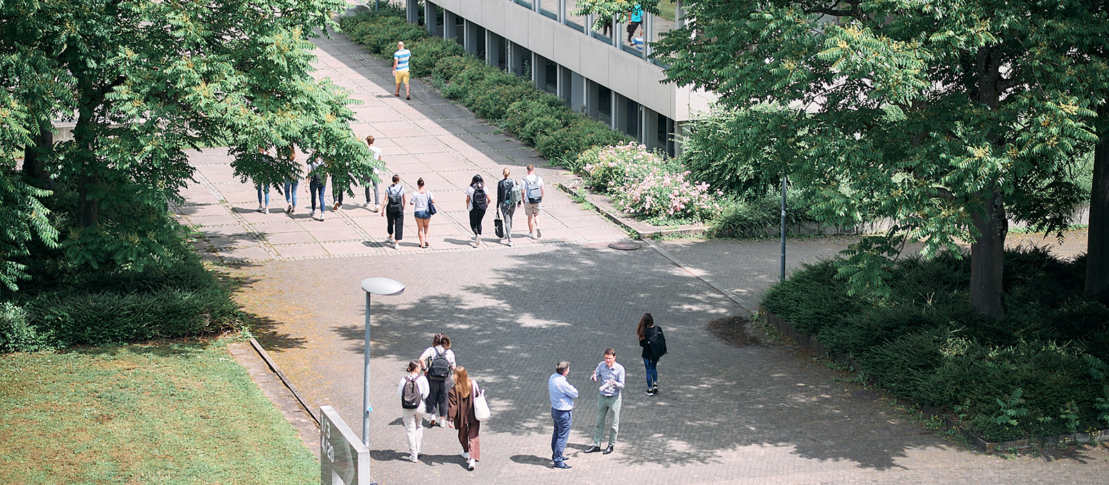 Blick auf den Campus