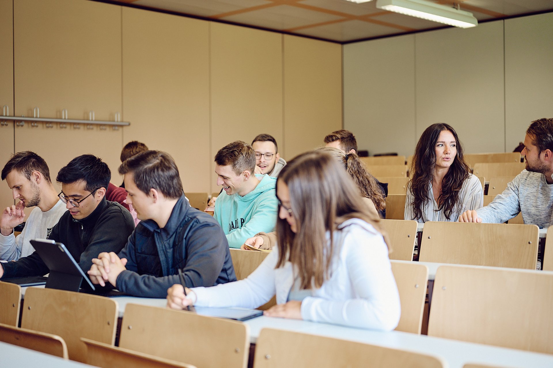 Students in the lecture hall