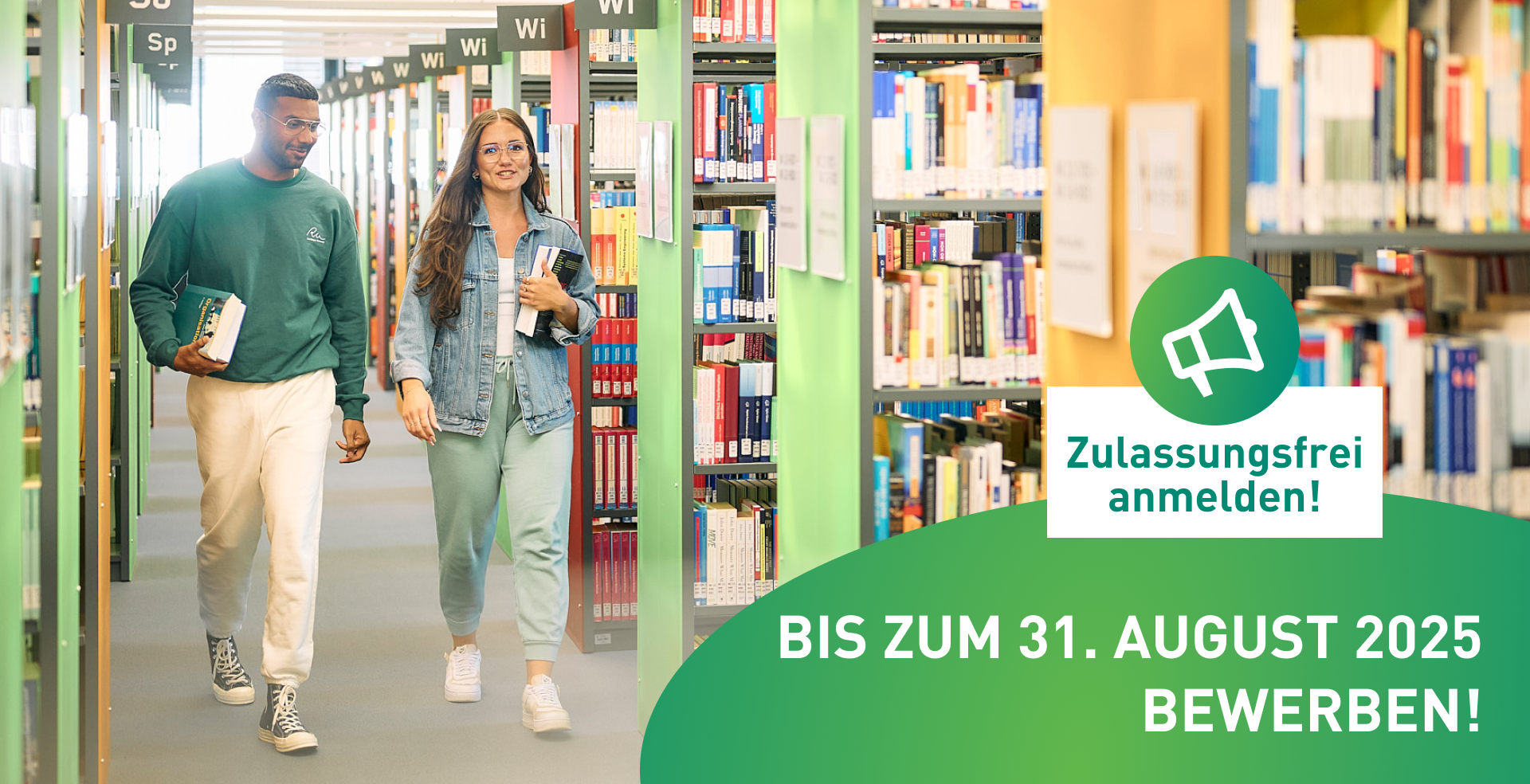 Jetzt zulassungsfrei bewerben!