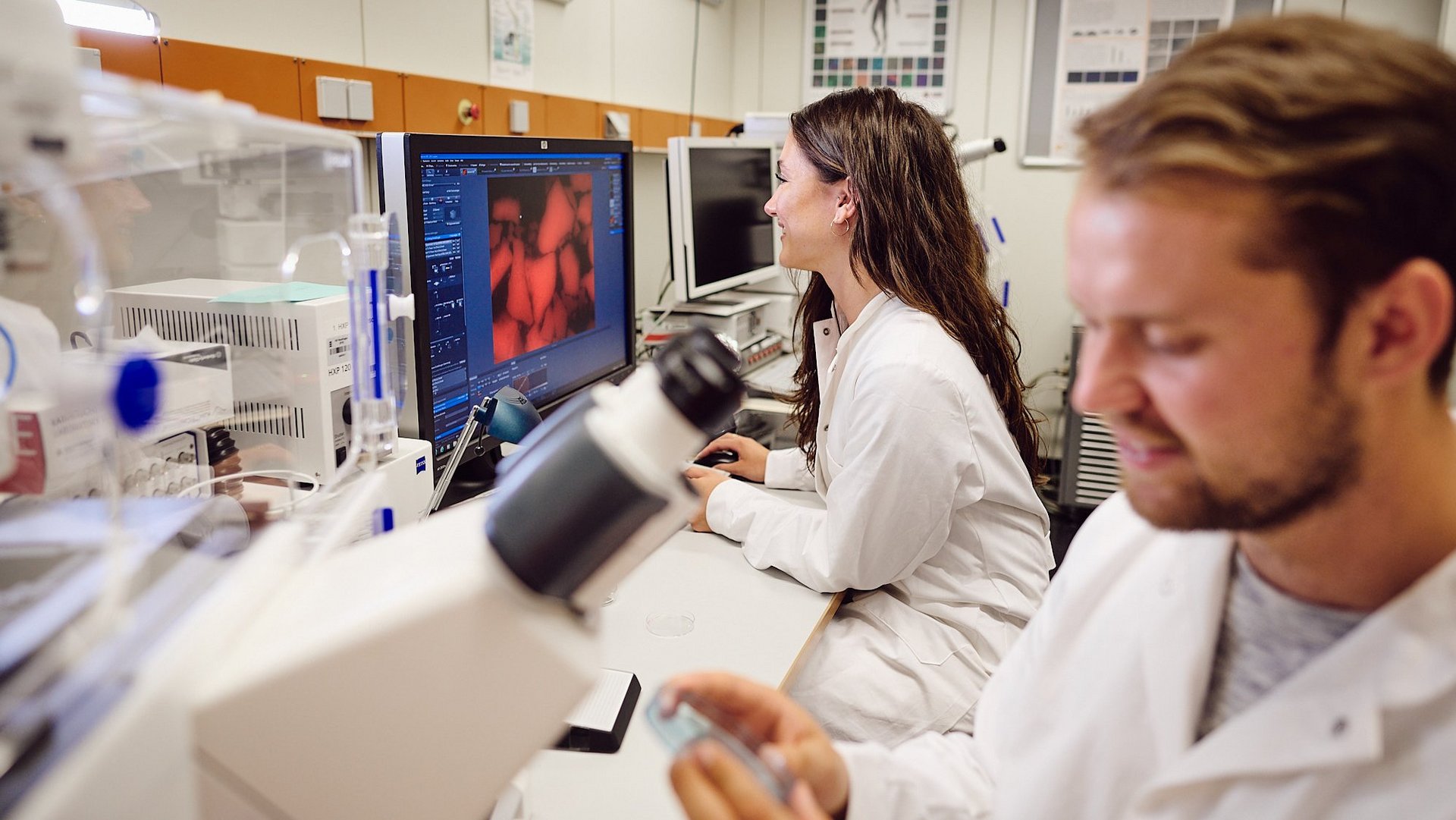 Studierende im BioMedLab